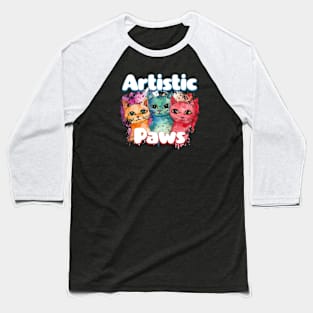 Artistic Paws Baseball T-Shirt